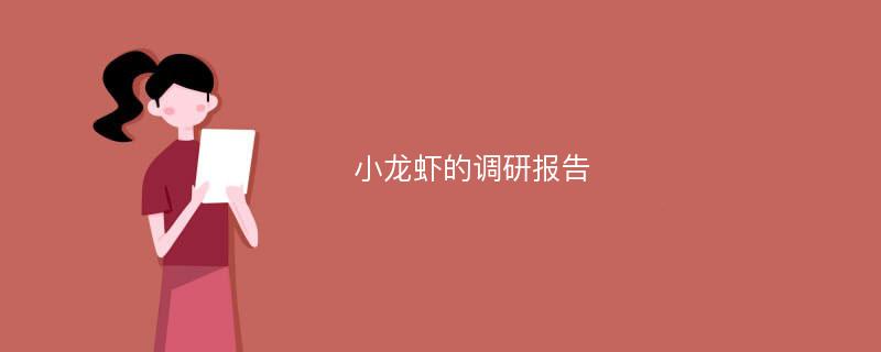 小龙虾的调研报告